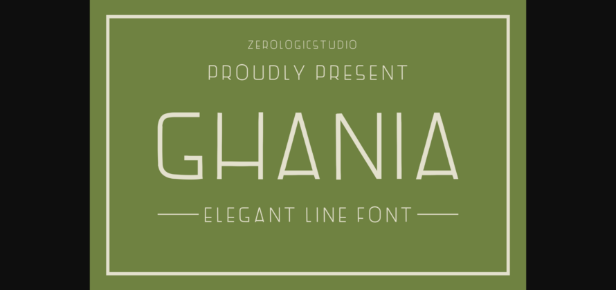 Ghania Font Poster 1