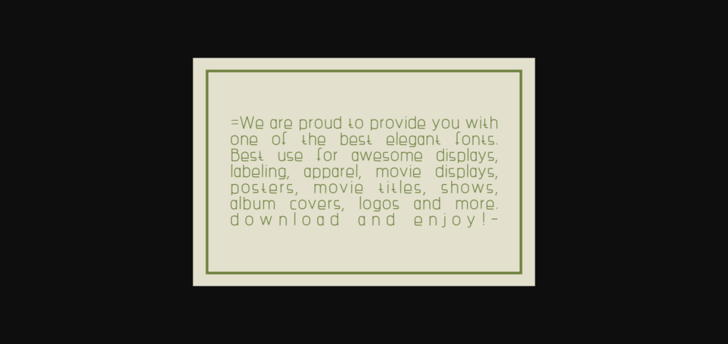 Ghania Font Poster 4