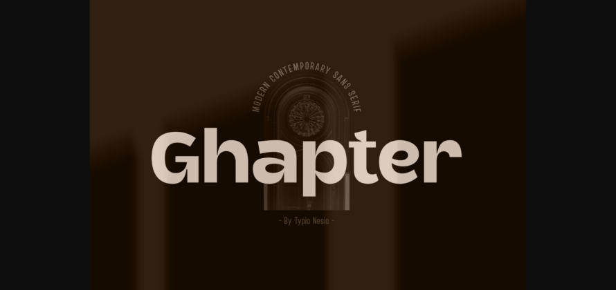 Ghapter Font Poster 3