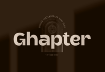 Ghapter Font Poster 1