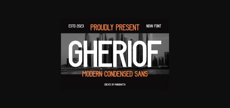 Gheriof Font Poster 3