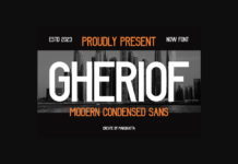 Gheriof Font Gheriof Font Poster 1
