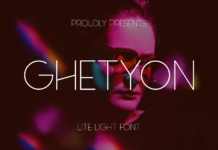 Ghetyon Font Poster 1