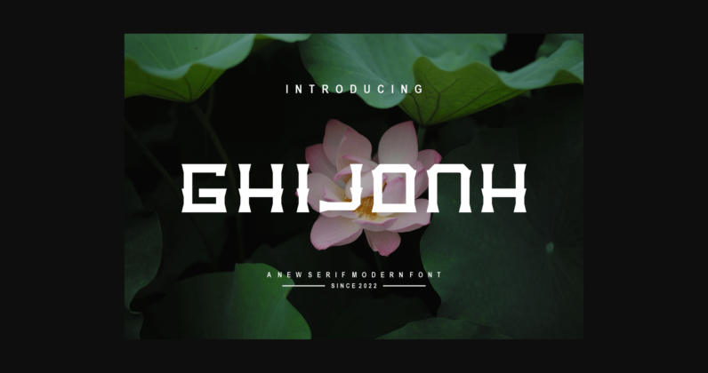 Ghijonh Font Poster 3