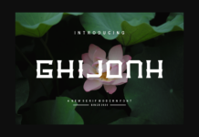 Ghijonh Font Poster 1