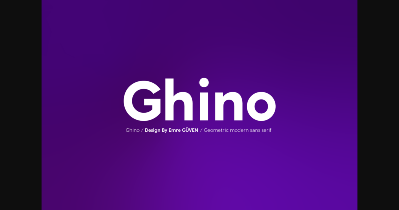 Ghino Font Poster 3