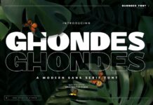 Ghondes Font Poster 1