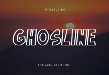 Ghosline Font Poster 1