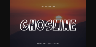 Ghosline Font Poster 1