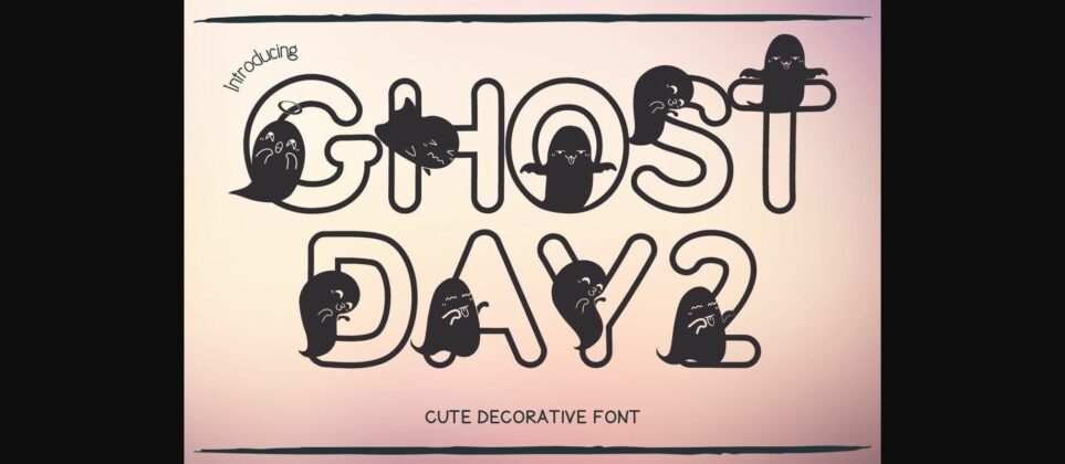 Ghost Day Two Font Poster 3