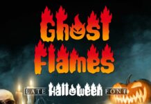 Ghost Flames Font Poster 1