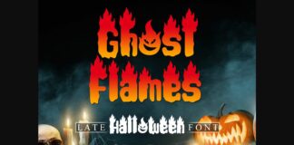 Ghost Flames Font Poster 1