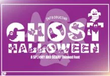 Ghost Halloween Font Ghost Halloween Font Poster 1