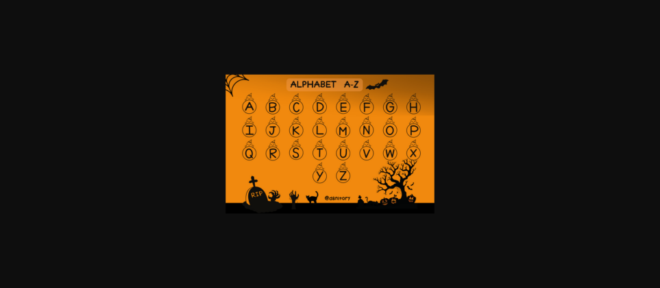 Ghost Halloween Font Poster 4