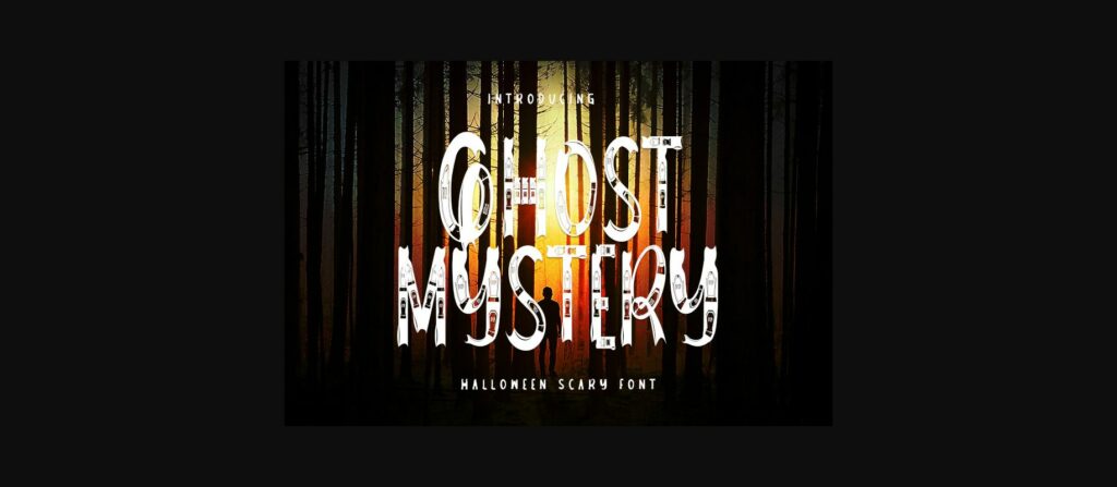 Ghost Mystery Font Poster 3