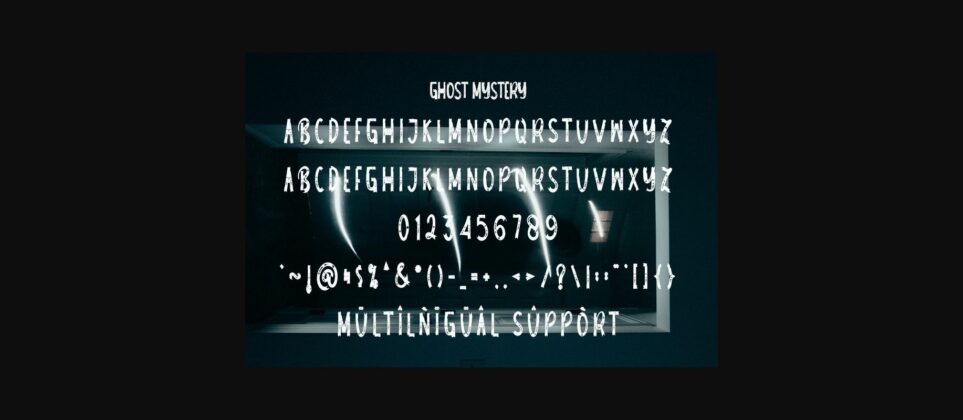 Ghost Mystery Font Poster 4