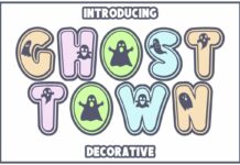 Ghost Town Font Poster 1