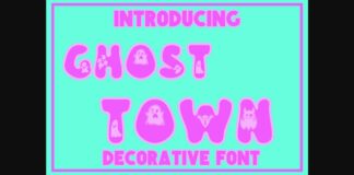 Ghost Town Font Poster 1