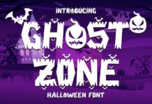 Ghost Zone Font Poster 1