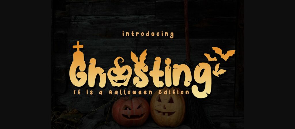 Ghosting Font Poster 3