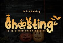 Ghosting Font Poster 1