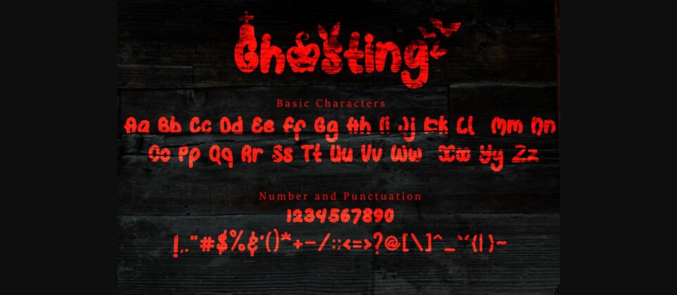 Ghosting Font Poster 9