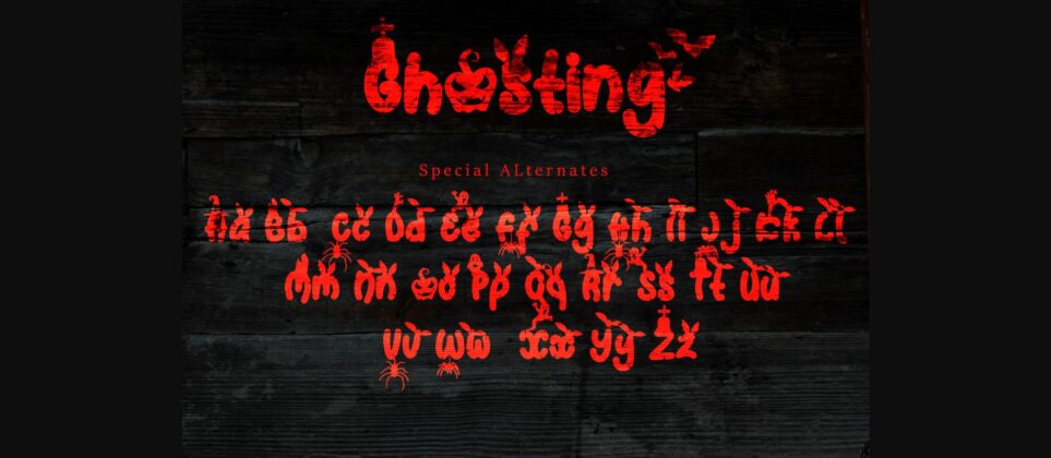 Ghosting Font Poster 10