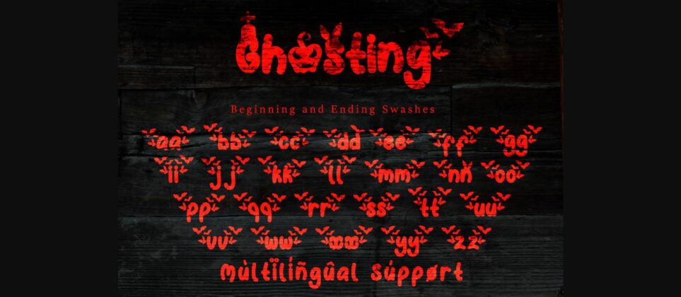 Ghosting Font Poster 11