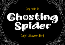 Ghosting Spider Font Poster 1