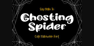 Ghosting Spider Font Poster 1