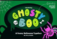 Ghosty Boo Font Poster 1