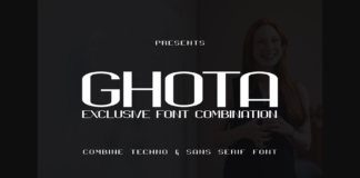 Ghota Exclusive Font Poster 1