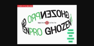 Ghozen Pro Font Poster 1