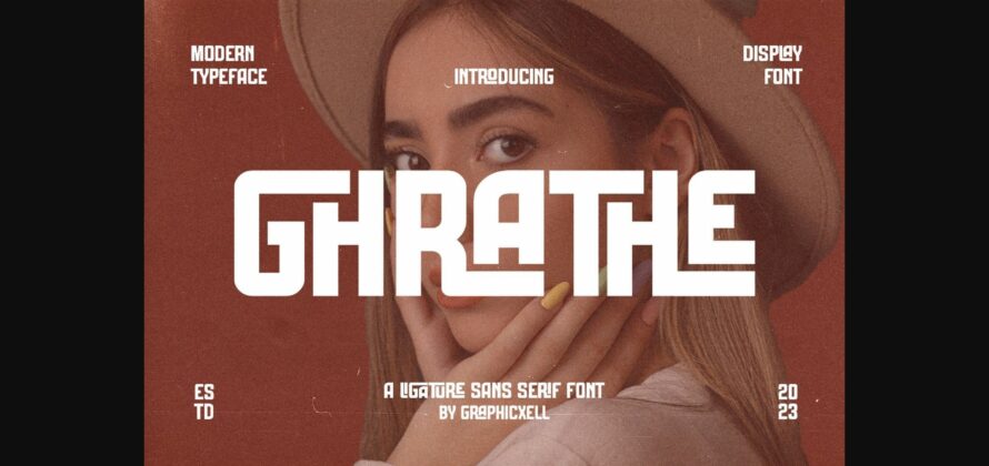 Ghrathe Font Poster 3