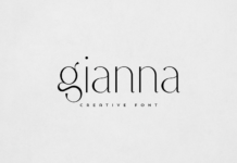 Gianna Font Poster 1