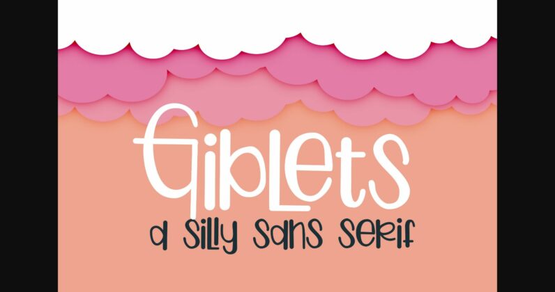 Giblets Font Poster 3