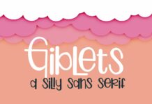 Giblets Font Poster 1