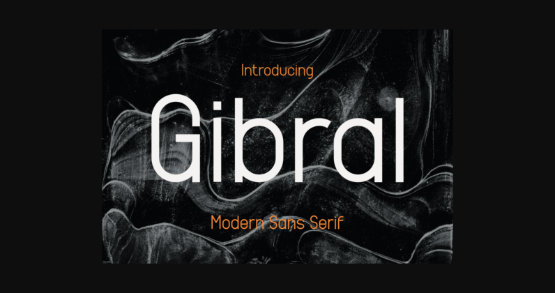 Gibral Font Poster 3