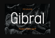 Gibral Font Poster 1