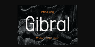 Gibral Font Poster 1