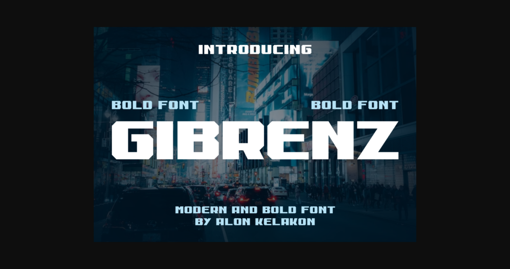 Gibrenz Font Poster 3