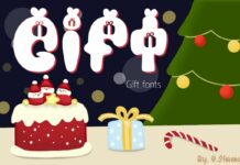 Gift Font Poster 1