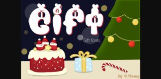 Gift Font Poster 1