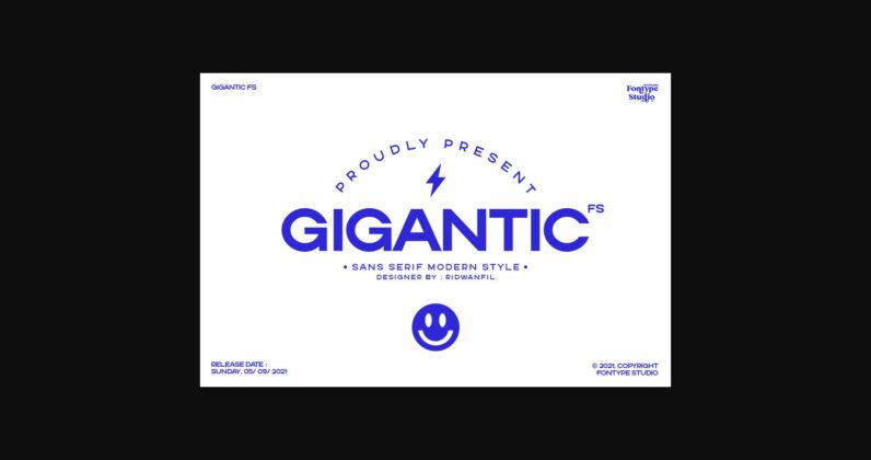 Gigantic Font Poster 1