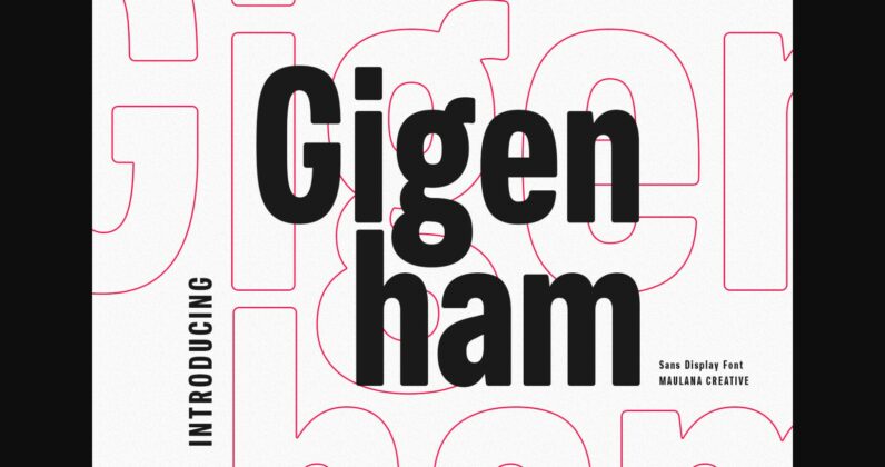 Gigenham Font Poster 3