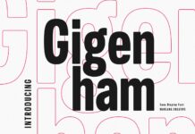 Gigenham Font Poster 1