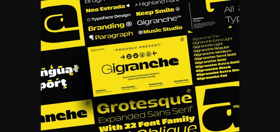 Gigranche Font Poster 3