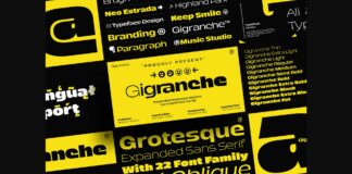 Gigranche Font Poster 1