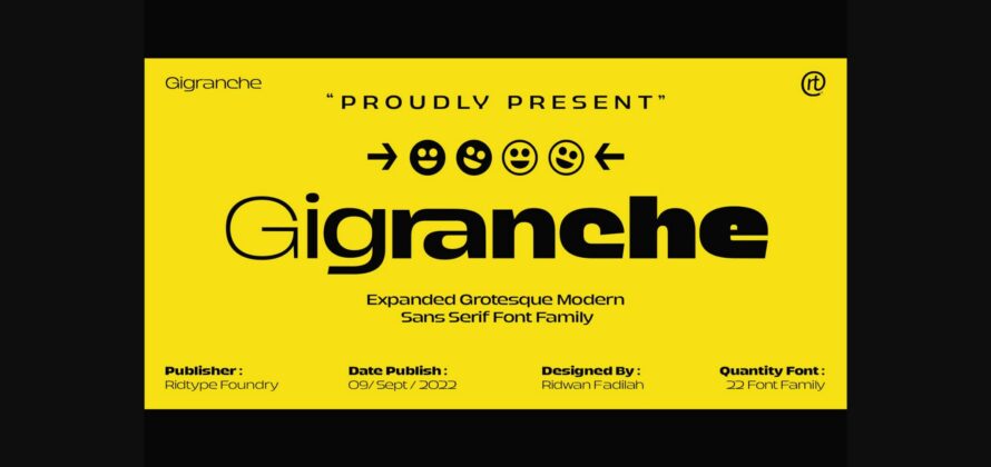 Gigranche Font Poster 4