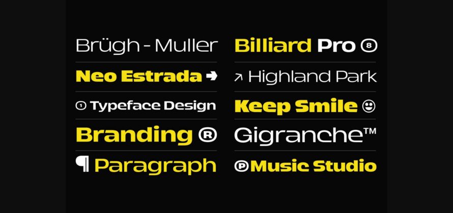 Gigranche Font Poster 9